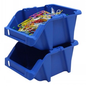 Stack & Nest Plastic Parts Bins Size B 20 Pack